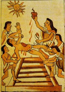 Costumbres aztecas sacrificio
